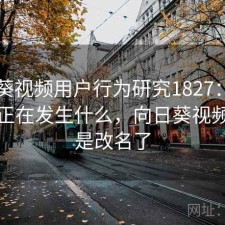 向日葵视频用户行为研究1827：平台生态正在发生什么，向日葵视频是不是改名了