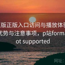 P站正版正版入口访问与播放体验：有哪些优势与注意事项，p站format is not supported