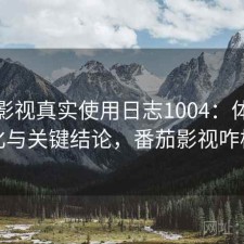 番茄影视真实使用日志1004：体验变化与关键结论，番茄影视咋样