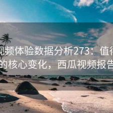 西瓜视频体验数据分析273：值得关注的核心变化，西瓜视频报告