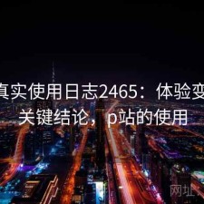 P站真实使用日志2465：体验变化与关键结论，p站的使用
