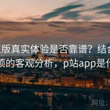 P站正版真实体验是否靠谱？结合注意事项的客观分析，p站app是什么