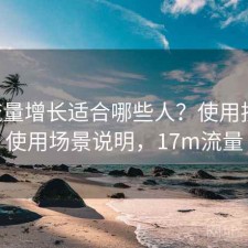 17c流量增长适合哪些人？使用技巧与使用场景说明，17m流量