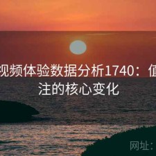 蜜桃视频体验数据分析1740：值得关注的核心变化
