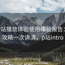 正规P站播放体验使用体验报告：完整攻略一次讲清，p站intro