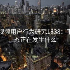 芭乐视频用户行为研究1838：平台生态正在发生什么