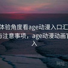 站在体验角度看age动漫入口汇总 关键点与注意事项，age动漫动画官网进入