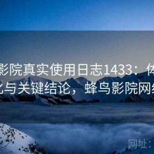 蜂鸟影院真实使用日志1433：体验变化与关键结论，蜂鸟影院网络