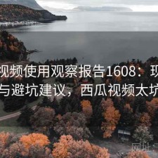 西瓜视频使用观察报告1608：现状分析与避坑建议，西瓜视频太坑了