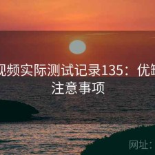 蘑菇视频实际测试记录135：优缺点与注意事项