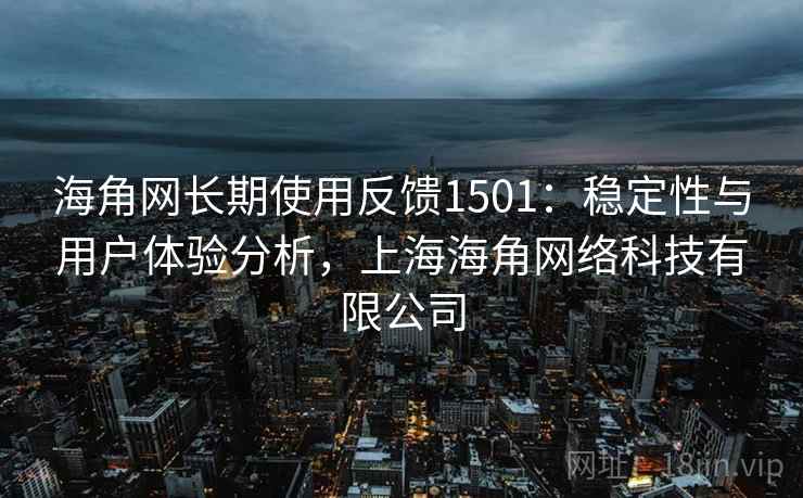 海角网长期使用反馈1501：稳定性与用户体验分析，上海海角网络科技有限公司  第1张