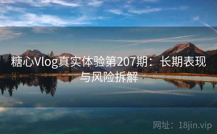 糖心Vlog真实体验第207期：长期表现与风险拆解  第1张