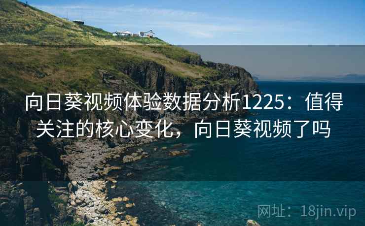 向日葵视频体验数据分析1225:值得关注的核心变化,向日葵视频了吗 第2张 向日葵视频体验数据分析1225:值得关注的核心变化,向日葵视频了吗 第2张