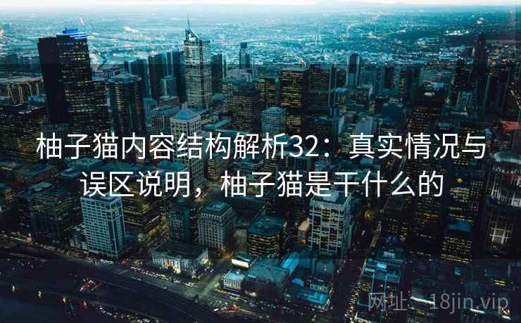 柚子猫内容结构解析32：真实情况与误区说明，柚子猫是干什么的  第2张