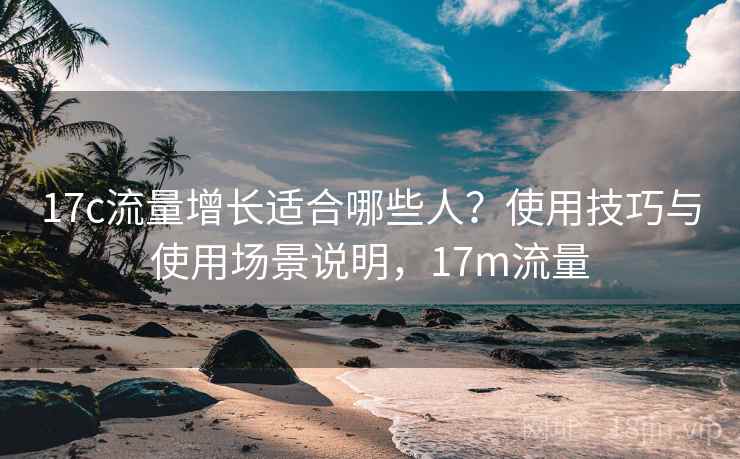 17c流量增长适合哪些人？使用技巧与使用场景说明，17m流量  第1张