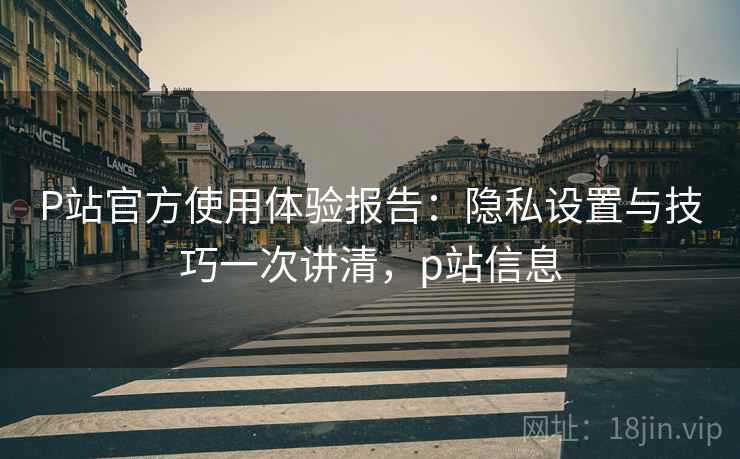 P站官方使用体验报告:隐私设置与技巧一次讲清,p站信息 第1张 P站官方使用体验报告:隐私设置与技巧一次讲清,p站信息 第1张