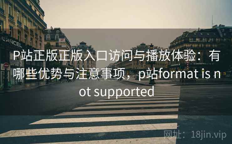 P站正版正版入口访问与播放体验:有哪些优势与注意事项,p站format is not supported 第2张 P站正版正版入口访问与播放体验:有哪些优势与注意事项,p站format is not supported 第2张
