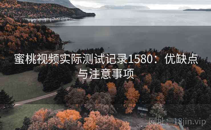 蜜桃视频实际测试记录1580:优缺点与注意事项 第2张 蜜桃视频实际测试记录1580:优缺点与注意事项 第2张