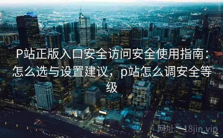 P站正版入口安全访问安全使用指南：怎么选与设置建议，p站怎么调安全等级  第1张